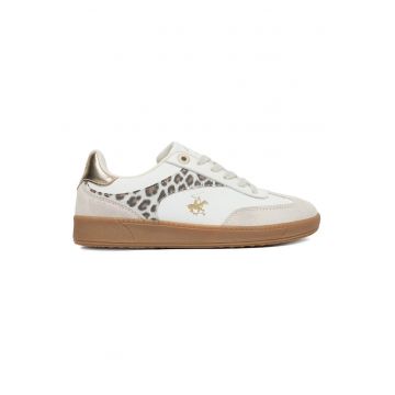 Tenisi dama -  leopard - alb - material sintetic