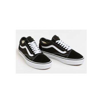 Tenisi dama -  Old Skool - negru - din piele naturala