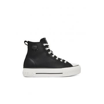 Tenisi dama -  piele naturala - negru -