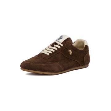 Tenisi dama - U.S. Polo Assn - piele naturala - maro - pentru femei