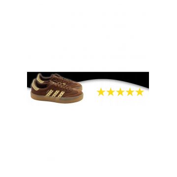 i de dama - adidas - Sambae W JS3958 - talpa groasa din cauciuc - piele naturala - alb -