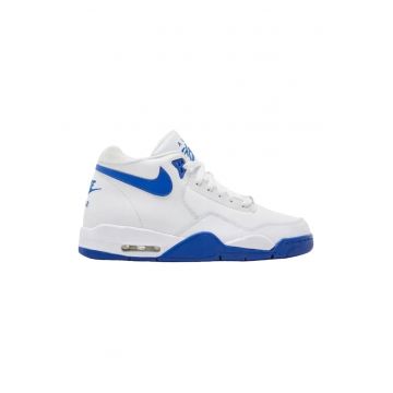 Pantofi barbati -  Piele ecologica - Alb/Albastru -