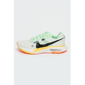 Pantofi cu logo pentru alergare ZoomX Ultrafly Trail - Alb/Galben sofran/Verde menta