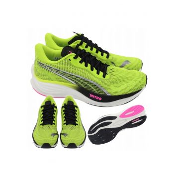 Pantofi de alergare pentru femei -  Velocity Nitro 3 - Material superior Mesh With Pwrtape - Amortizare Nitro Foam - Talpa Pumagrip - Stabilitate Tpu W Heel - Multicolor - 38 5