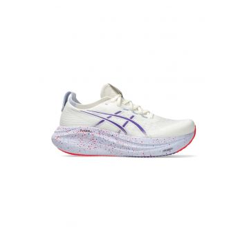 Pantofi din material textil pentru alergare Gel-Nimbus 27 - Alb/Lila