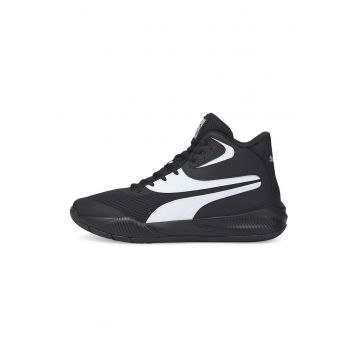 Pantofi mid-high pentru baschet Tripe - Alb/Negru