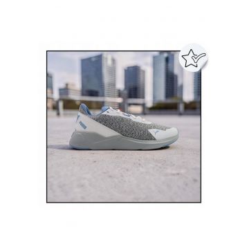 Pantofi Sport Barbati -  Disperse Tech - Usori - Bransa Respirabfwqila Din Plasa - Design Sportiv - Versatili Pentru Antrenament - Talpa Intermediara Elastica Pentru Confort Sporit - Talpa Exterioara Din Cauciuc Pentru Aderenta - Gri / Albastru - Gri