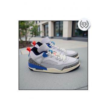 Pantofi Sport Barbati - Jordan - Spizike Low - Superiori Din Piele Nadwqfwqdturala - Sintetica Si Material Textil - Tehnologie  Air Pentru Amortizare Excelenta - Guler Jos Pentru Libertate De Miscare - Talpa Exterioara Din Cauciuc Cu Aderenta Ridicata -