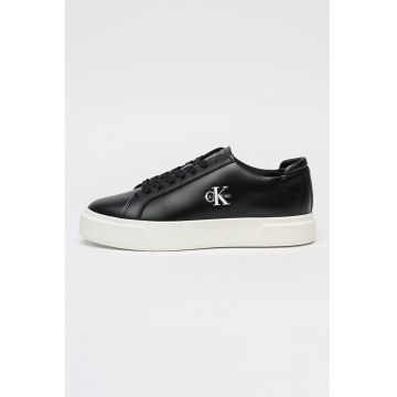 Pantofi sport Basket Cupsole din piele - Alb/Negru