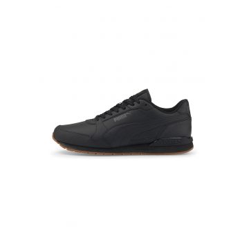 Pantofi sport cu garnituri de piele ST Runner v3 - Negru/Gri antracit