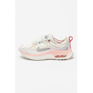 Pantofi sport cu insertii din piele intoarsa Air Max Bliss - Alb/Lila/Roz