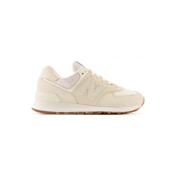 Pantofi sport dama  574 - Piele intoarsa - Bej - Bej