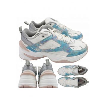 Pantofi Sport Dama -  M2K Tekno - Material exterior: piele naturala - Material talpa: material textil - Inchidere: siret - Profil redus - Albastru - Albastru
