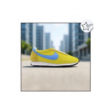 Pantofi Sport Dama -  W LD-1000 - Superior Din Suede Si dwqfwqPlasa Pentru Durabilitate Si Respirabilitate - Talpa Intermediara Din Spuma Moale Amortizare Confortabila - Talpa Din Cauciuc Waffle Si - Alb | Roz