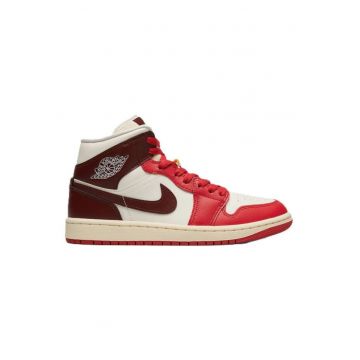 Pantofi sport dama  WMNS AIR JORDAN 1 MID - Piele ecologica - Bej - Bej