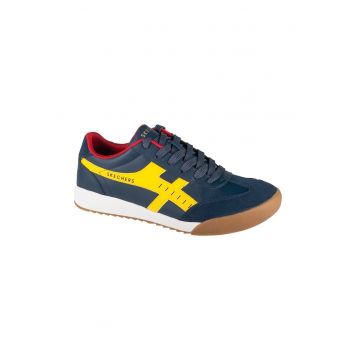 Pantofi sport de piele ecologica cu garnituri de piele intoarsa Zinger