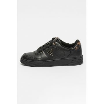 Pantofi sport de piele ecologica Daiso - Negru/Maro