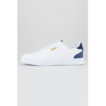Pantofi sport de piele ecologica Shuffle - Albastru ultramarin/Alb murdar