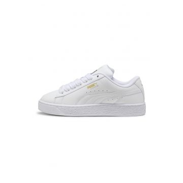 Pantofi sport de piele si piele ecologica XL - Alb optic