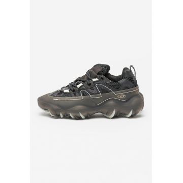 Pantofi sport din material textil cu talpa masiva S-Prototype P1 - Negru