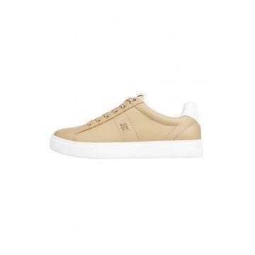 Pantofi sport din piele - Maro camel