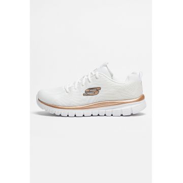 Pantofi sport din plasa tricotata Graceful Get Connected - Alb murdar
