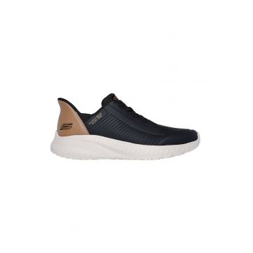 Pantofi sport slip-ins din piele ecologica cu model texturat Bobs - Negru