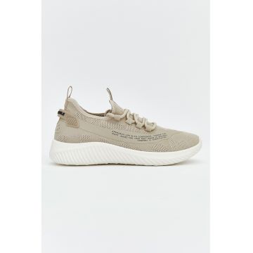 Pantofi sport wedge Steps - Maro taupe