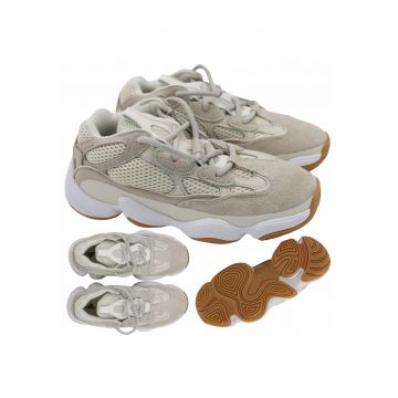 Pantofi Sport -  Yeezy 500 - Superiori Din Piele Si Textil - Amortizare Adiprene - Talpa Sintetica - Neutra - Bej - Bej