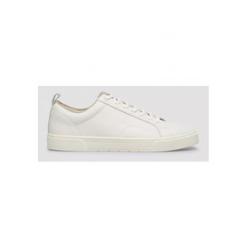 Sneakers barbati - casual din piele naturala - Alb