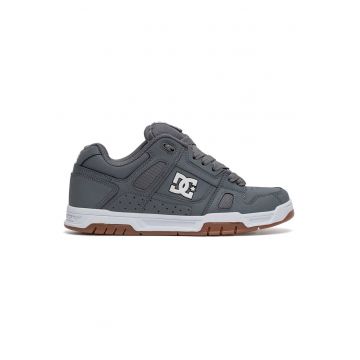 Tenisi barbati -  piele naturala - gri - design sportiv -