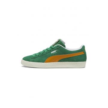 Tenisi de piele intoarsa Patch Archive - Verde/Maro deschis