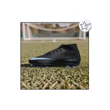 Ghete De Fotbal -  Mercurial Superfly 10 Club - Negru / Cudwqf Textura Pentru Un Control Mai Bun Al Mingii - Constructie Ce Sustine Driblingul Dinamic - Pentru - Blue Black