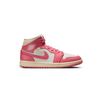 Pantofi sport  Air Jordan 1 Mid 43835 - Alb/Coral