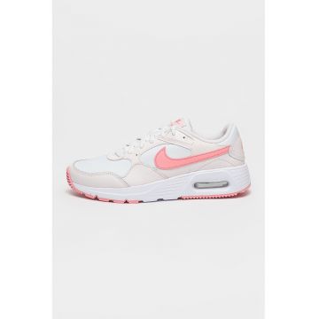 Pantofi sport Air Max SC cu insertii din piele - Alb/Albastru glaciar/Roz