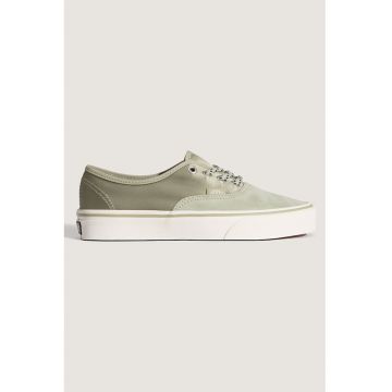 Pantofi sport Authentic cu insertii din piele intoarsa - Verde stins