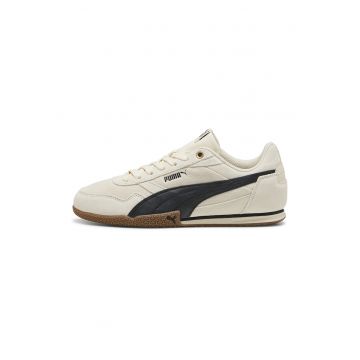 Pantofi sport Bella Donna de piele intoarsa - Negru/Crem