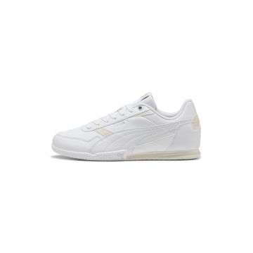 Pantofi sport Bella Donna din piele ecologica - Alb/Crem
