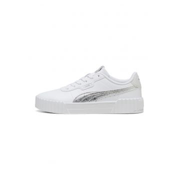 Pantofi sport Carina 3.0 din piele ecologica cu logo cu aspect metalizat