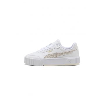Pantofi sport Carina Mia Topcat de piele ecologica - Alb optic