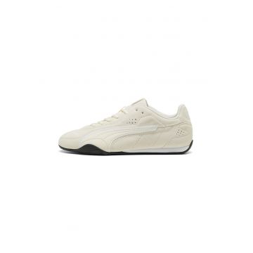 Pantofi sport Catch de piele si piele intoarsa - Alb fildes