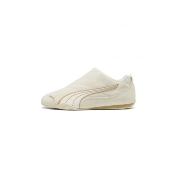 Pantofi sport Catch Soleil slip-on - Alb fildes/Maro nisip