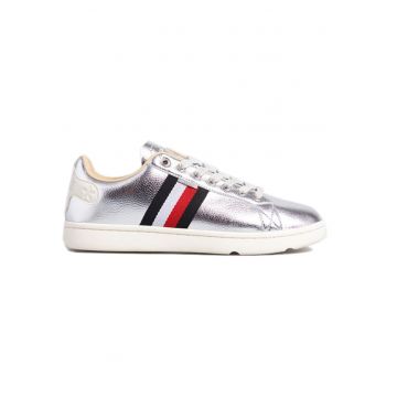 Pantofi sport cu aspect metalizat -
