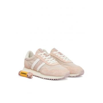 Pantofi sport dama -  material textil - roz -