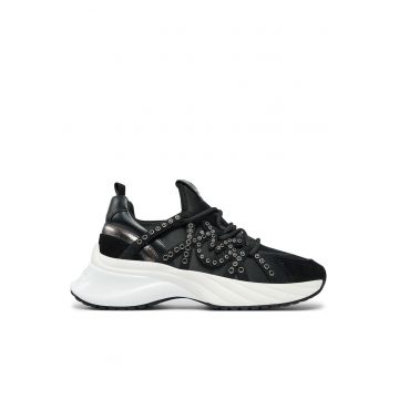 Pantofi sport dama  piele naturala - negru
