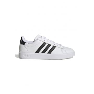 Pantofi sport de piele ecologica Grand Court 2.0 - Alb/Negru