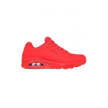 Pantofi sport de piele ecologica Uno Stand On Air - Rosu vermillion