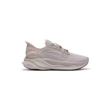 Pantofi sport din material textil cu sireturi elastice - Maro taupe deschis