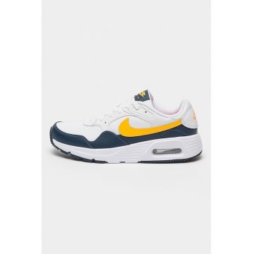 Pantofi sport din piele ecologica si material textil Air Max SC - Alb/Roz aprins/Bleumarin