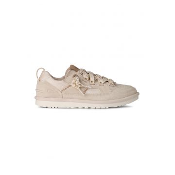 Pantofi sport din piele intoarsa si material textil Minimel - Bej deschis
